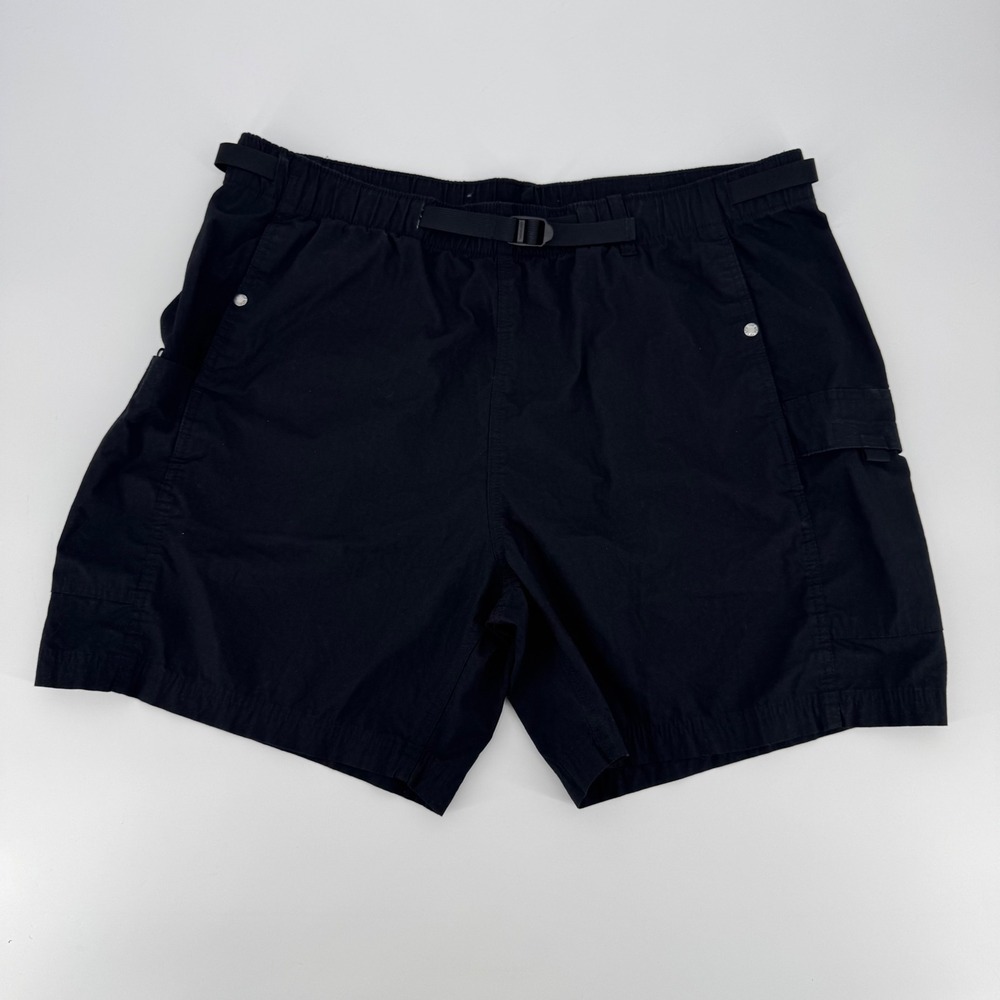 The North Face Men Class V Belted Cargo Shorts Black XXL Hiking Utility NF0A55V8